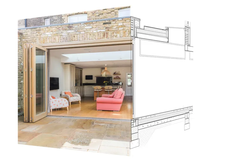 Rear extension that opens to garden - View 1