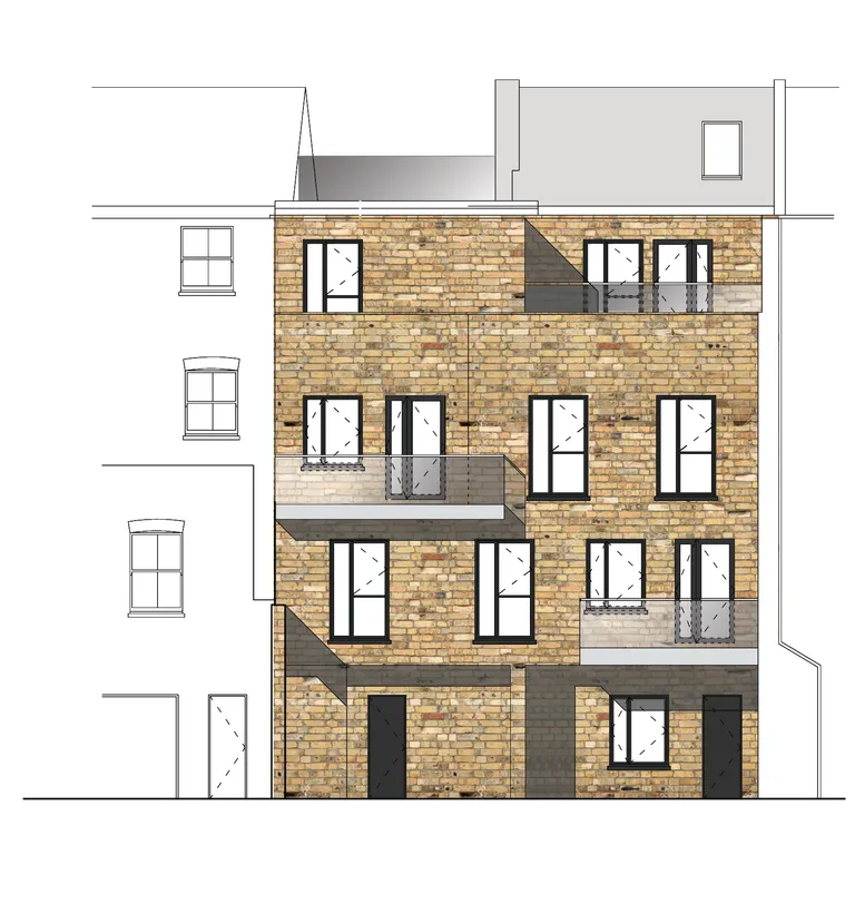 Flats above shops, East Putney - View 1